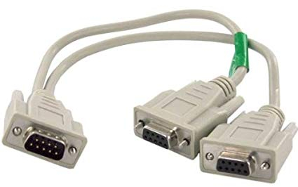 DB9 Male to Female Serial Rs232 Splitter Cable