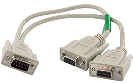 DB9 Male to Female Serial Rs232 Splitter Cable DB9 Male to Female Serial Rs232 Splitter Cable